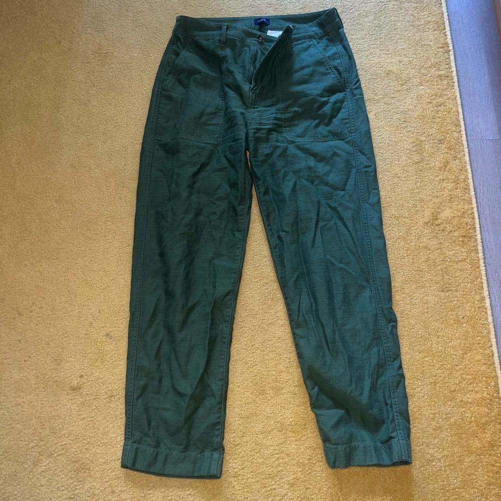 Green Relaxed Fit Pants